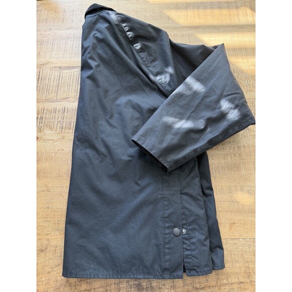 Barbour Bedale Men's Black Waxed Rain Jacket C52 Made In England Retail $415 - Picture 8 of 16